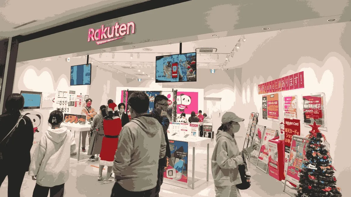 ジョーシン 四條畷イオンモール店の店舗外観イメージ（イラスト風）