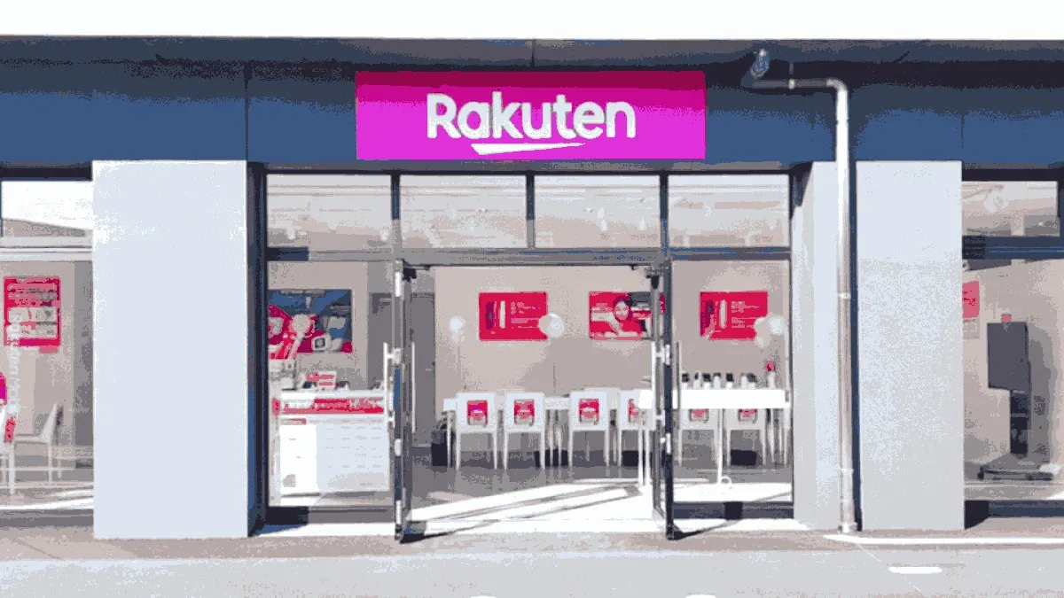 楽天モバイル 菊陽店の店舗外観イメージ（イラスト風）