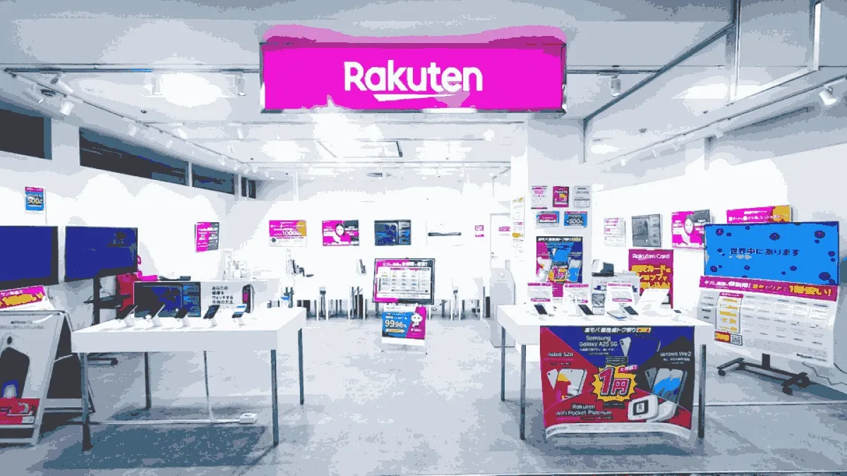 楽天モバイル 平和堂坂本店の店舗外観イメージ（イラスト風）