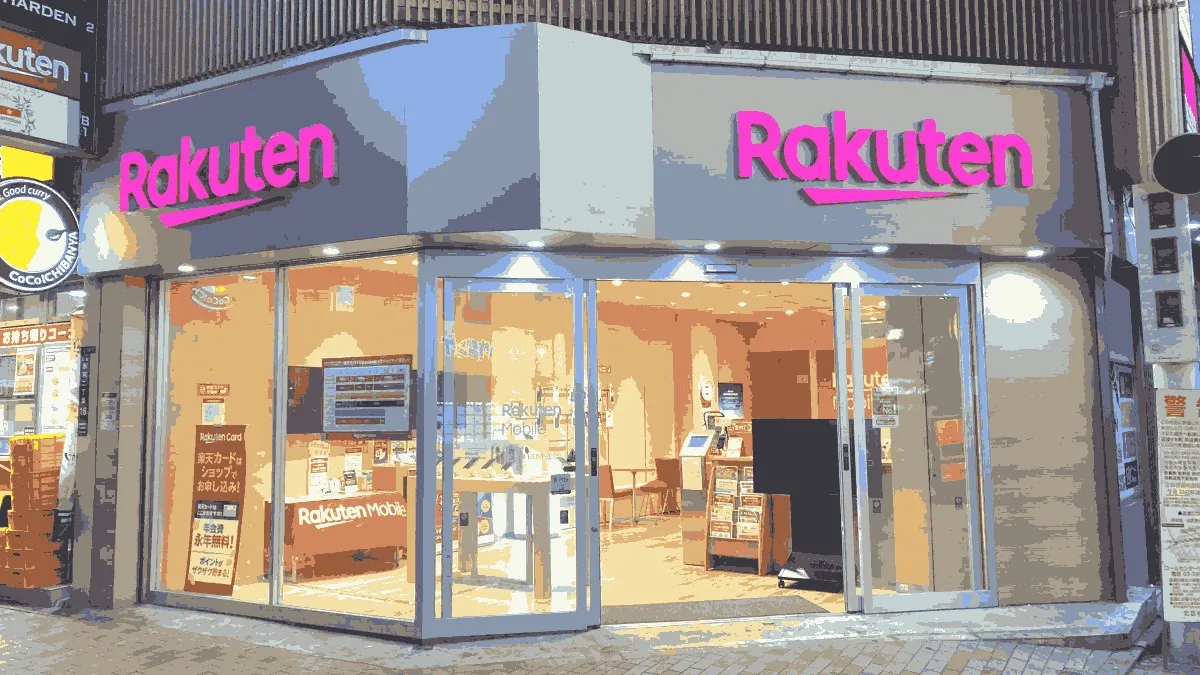 楽天モバイル 赤羽店の店舗外観イメージ（イラスト風）