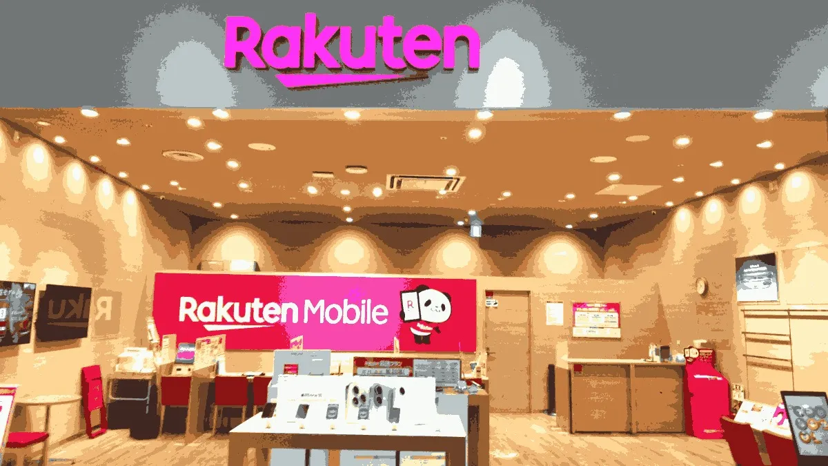楽天モバイル イオンモール木更津店の店舗外観イメージ（イラスト風）