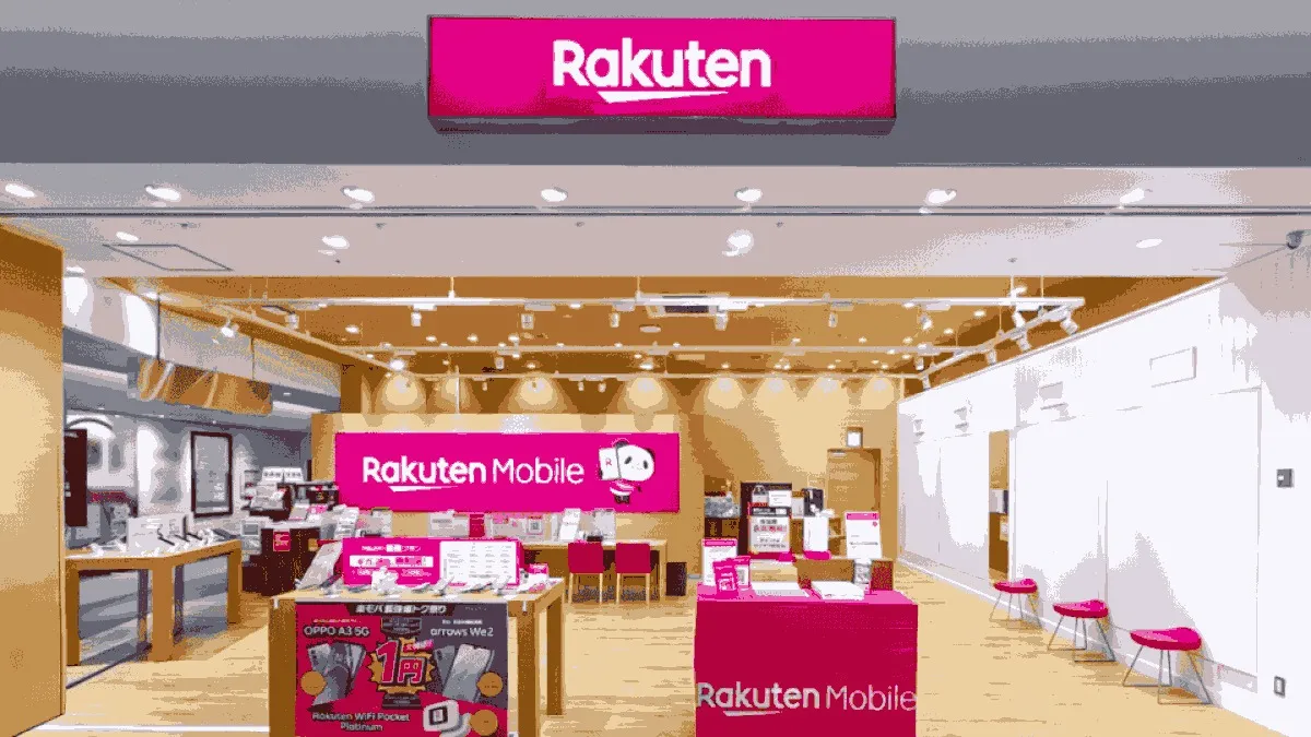 楽天モバイル ららぽーと湘南平塚店の店舗外観イメージ（イラスト風）