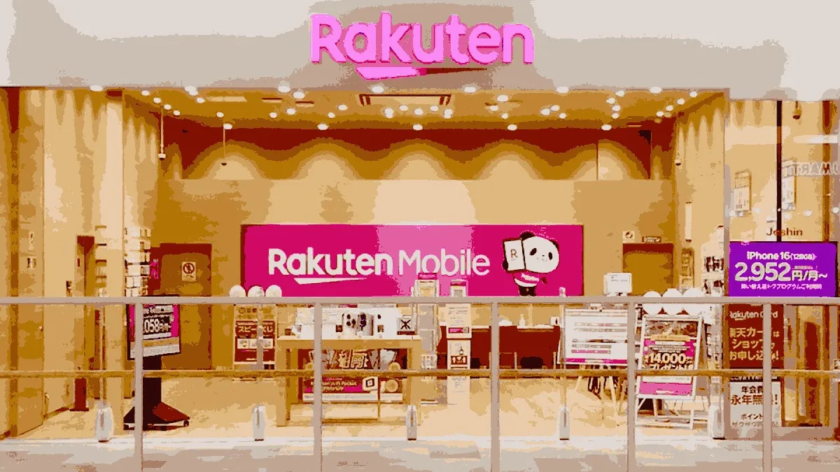 楽天モバイル ジョーシンギア各務原イオンモール店の店舗外観イメージ（イラスト風）