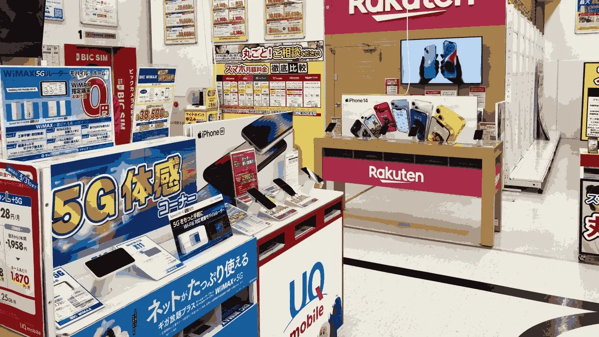 ビックカメラ 藤沢店の店舗外観イメージ（イラスト風）