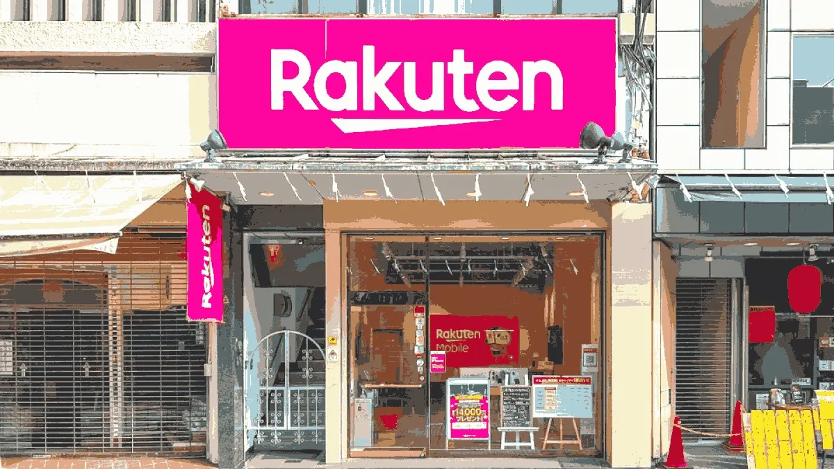 楽天モバイル 伊勢佐木モール店の店舗外観イメージ（イラスト風）