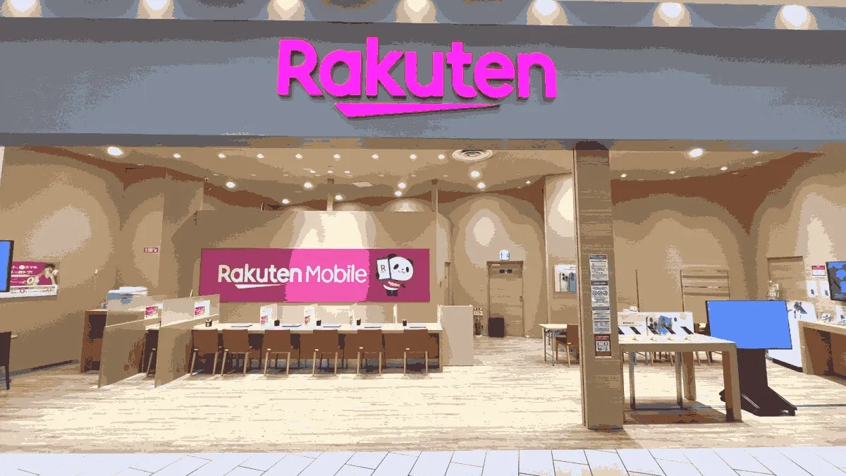 楽天モバイル レイクタウンmori店の店舗外観イメージ（イラスト風）