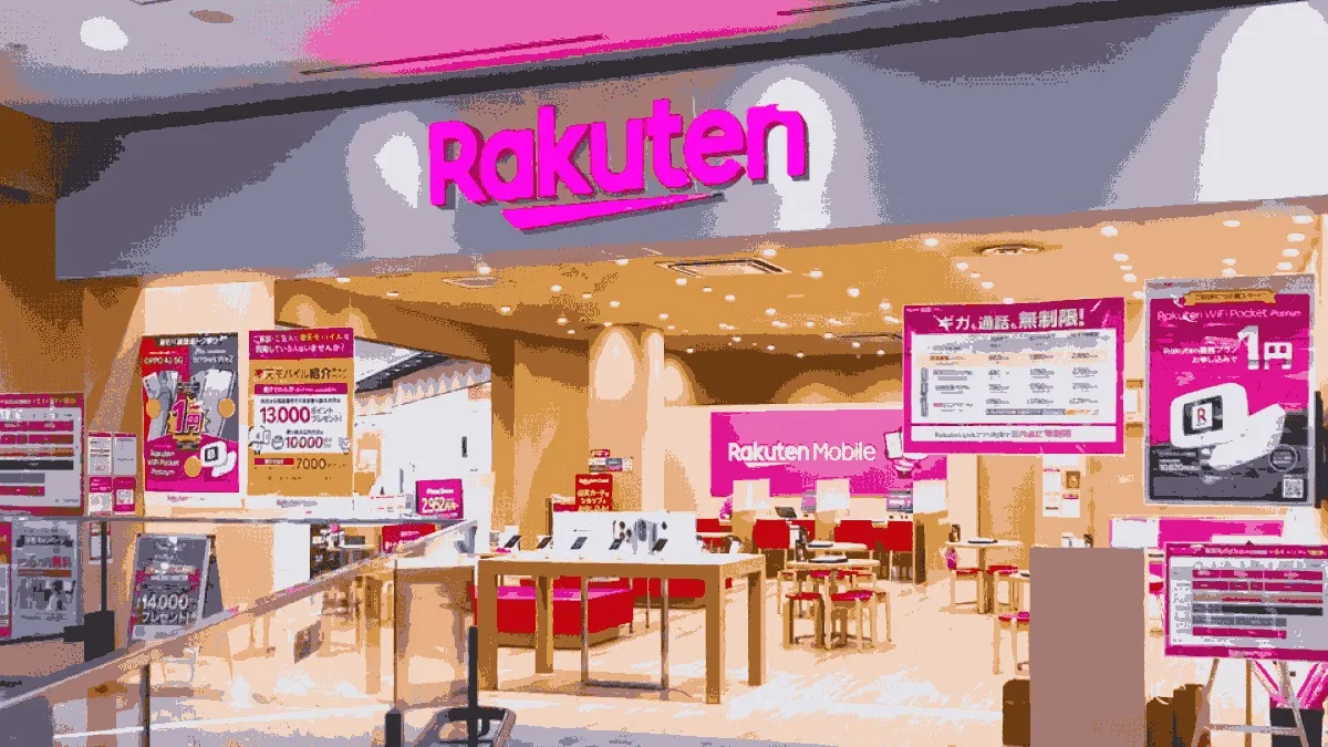 楽天モバイル イオンモール堺鉄砲町店の店舗外観イメージ（イラスト風）