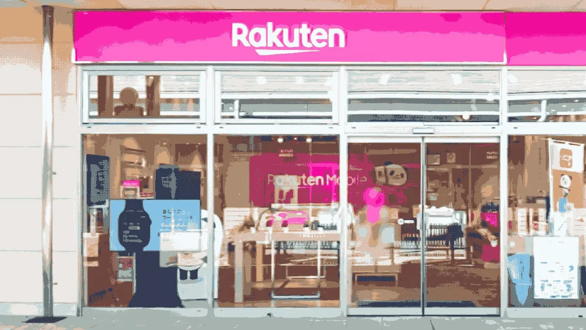 楽天モバイル 宇都宮インターパークビレッジ店の店舗外観イメージ（イラスト風）