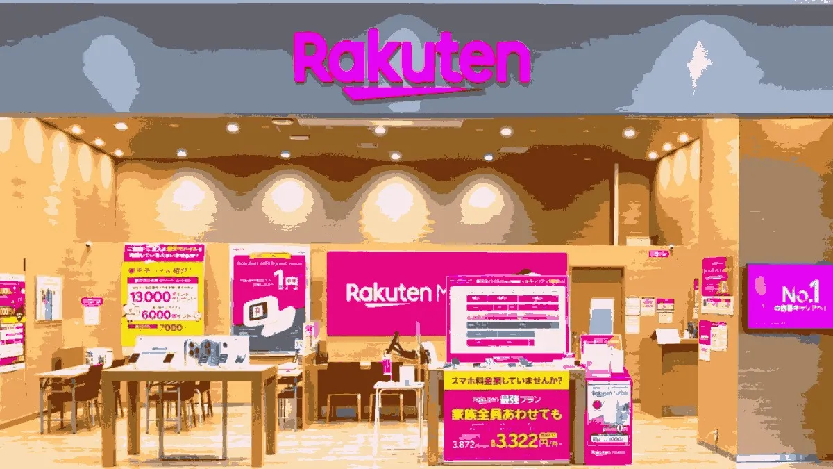 楽天モバイル イオンモール大垣店の店舗外観イメージ（イラスト風）