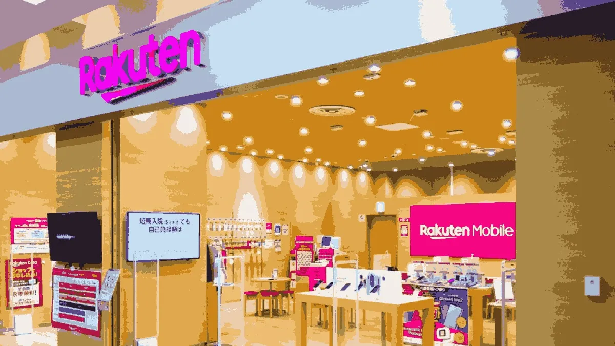 楽天モバイル イオンモール伊丹昆陽店の店舗外観イメージ（イラスト風）