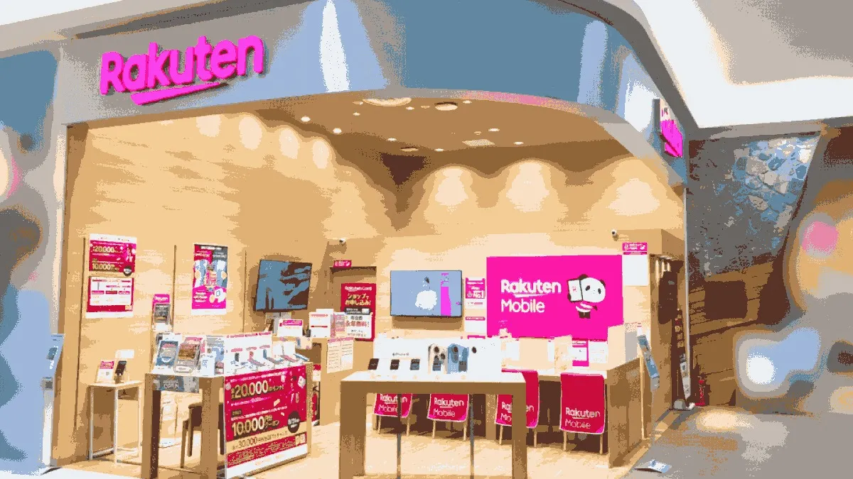 楽天モバイル イオンモール盛岡南店の店舗外観イメージ（イラスト風）