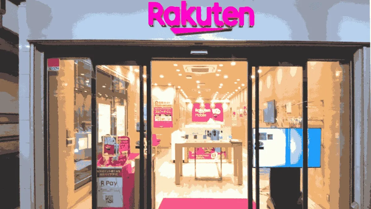 楽天モバイル 三軒茶屋店の店舗外観イメージ（イラスト風）