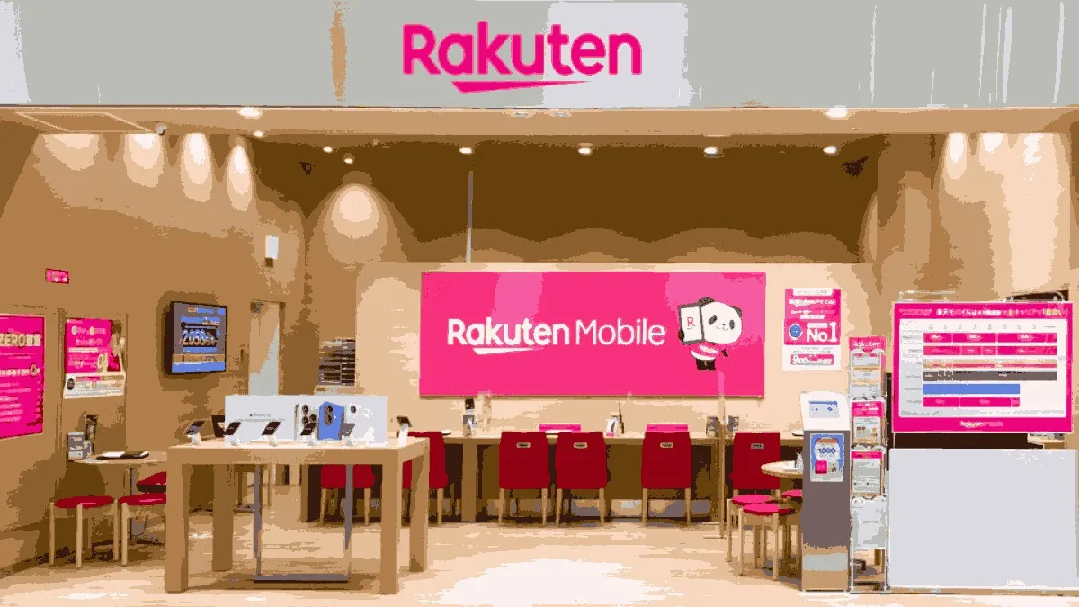 楽天モバイル ららぽーとEXPOCITY店の店舗外観イメージ（イラスト風）