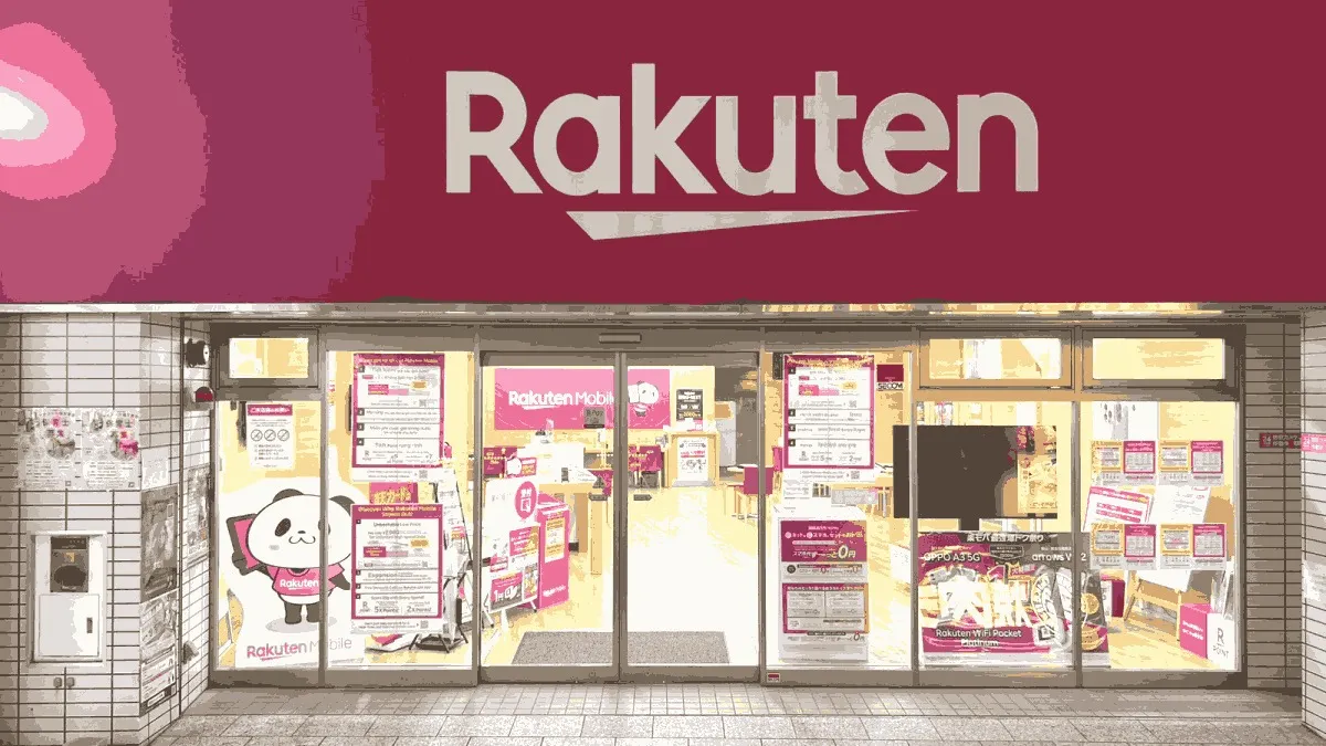 楽天モバイル 川越クレアモール店の店舗外観イメージ（イラスト風）