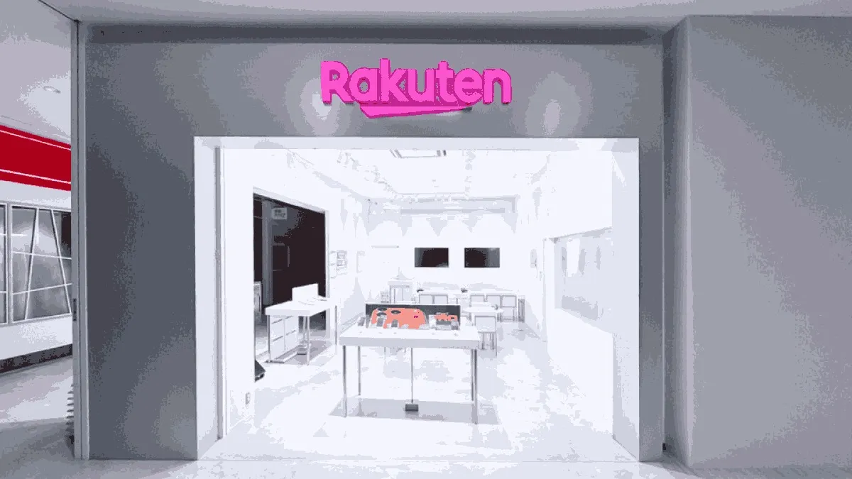 楽天モバイル イオンモール川口店の店舗外観イメージ（イラスト風）