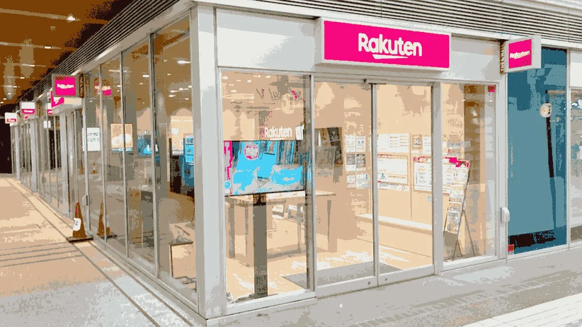 楽天モバイル 武蔵小山店の店舗外観イメージ（イラスト風）