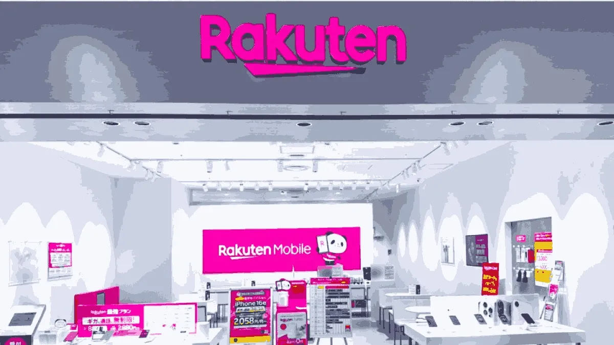 楽天モバイル ららぽーと名古屋みなとアクルス店の店舗外観イメージ（イラスト風）