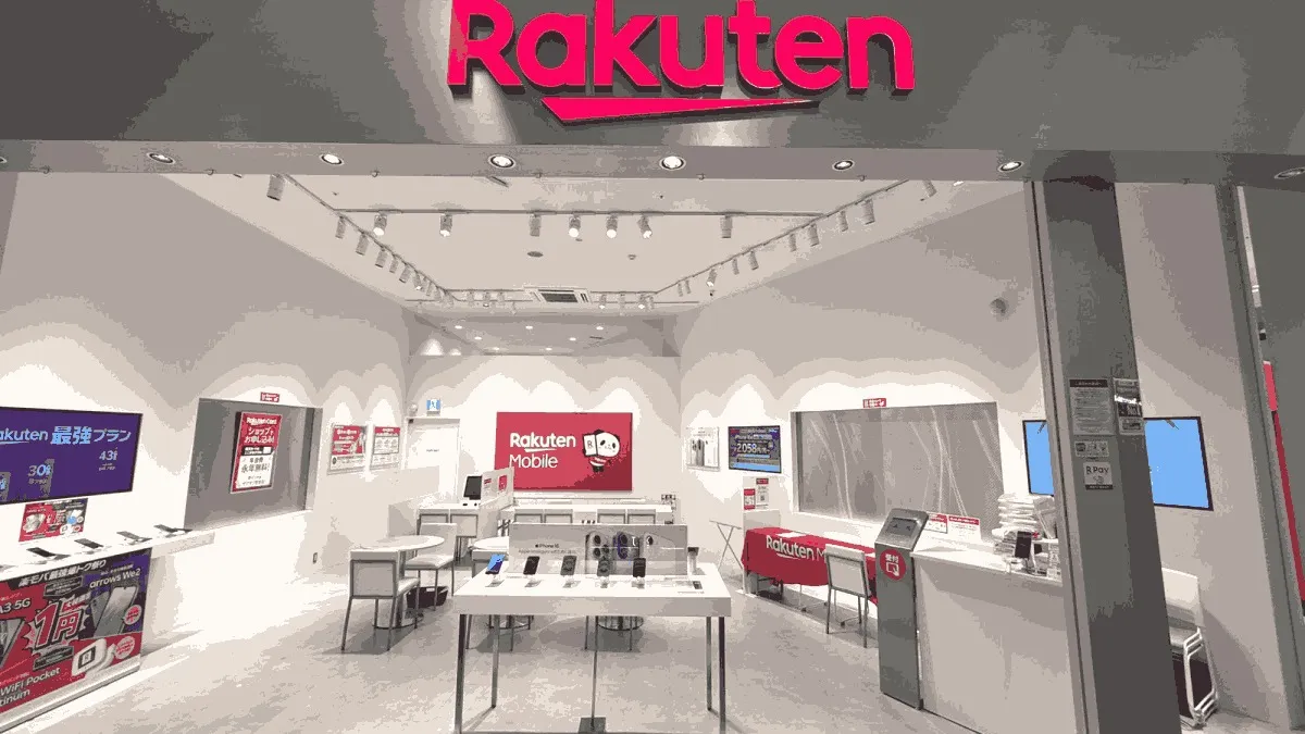 楽天モバイル イオンモール北戸田店の店舗外観イメージ（イラスト風）
