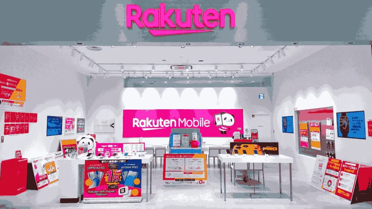 楽天モバイル イオンモール大和郡山店の店舗外観イメージ（イラスト風）