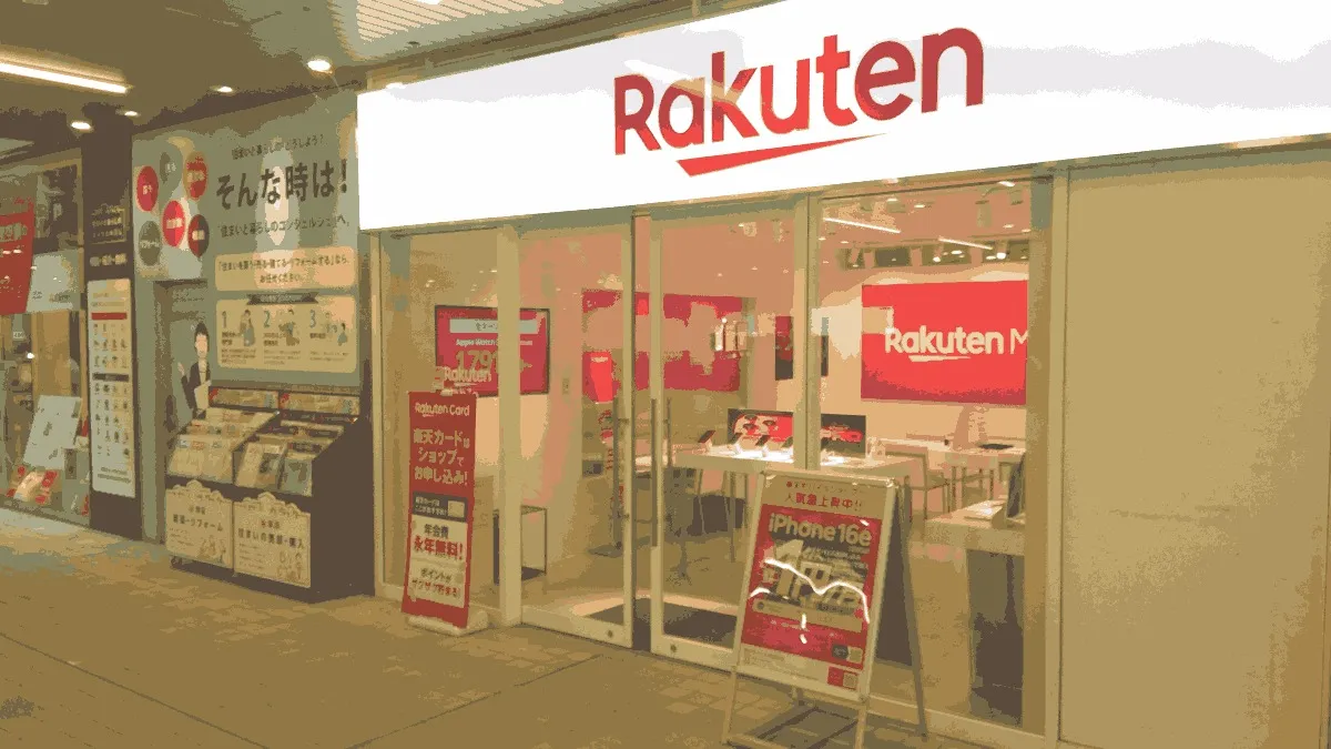 楽天モバイル 青葉台店の店舗外観イメージ（イラスト風）