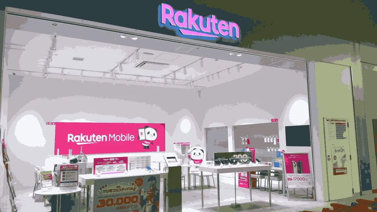 楽天モバイル スマーク伊勢崎店の店舗外観イメージ（イラスト風）