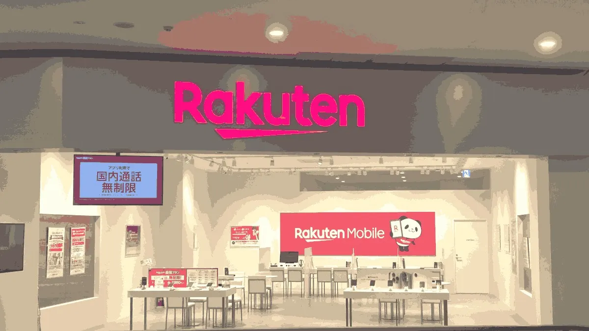 楽天モバイル イオンモール今治新都市店の店舗外観イメージ（イラスト風）