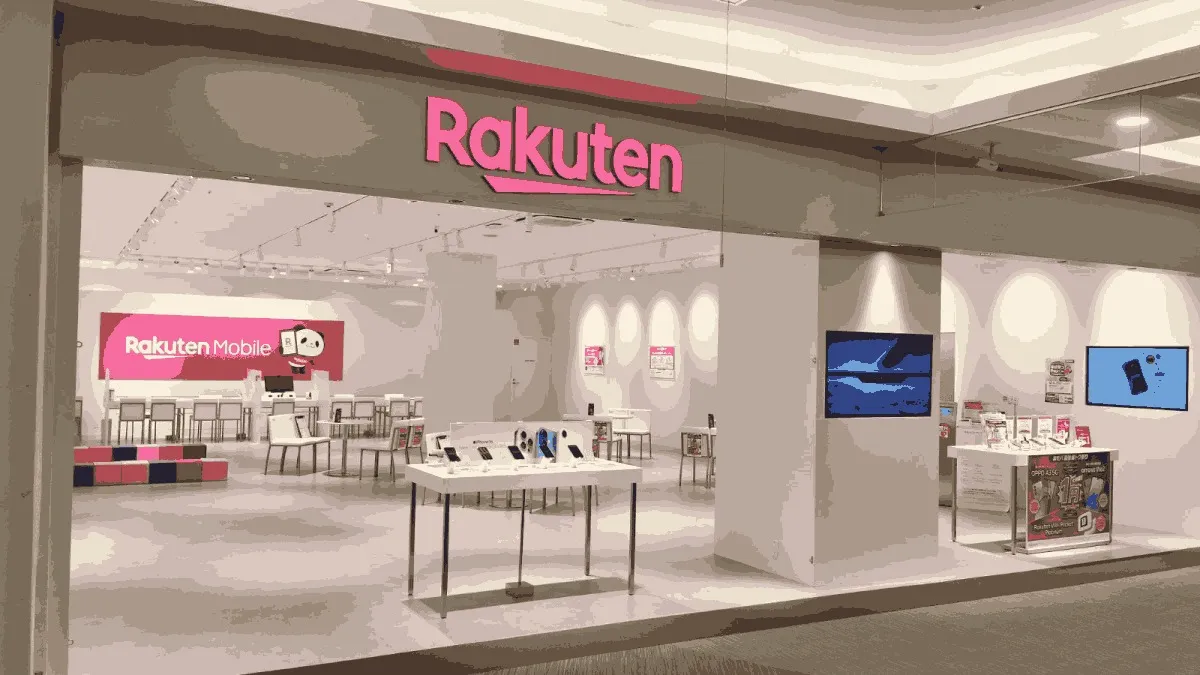 楽天モバイル イオンモール猪名川店の店舗外観イメージ（イラスト風）