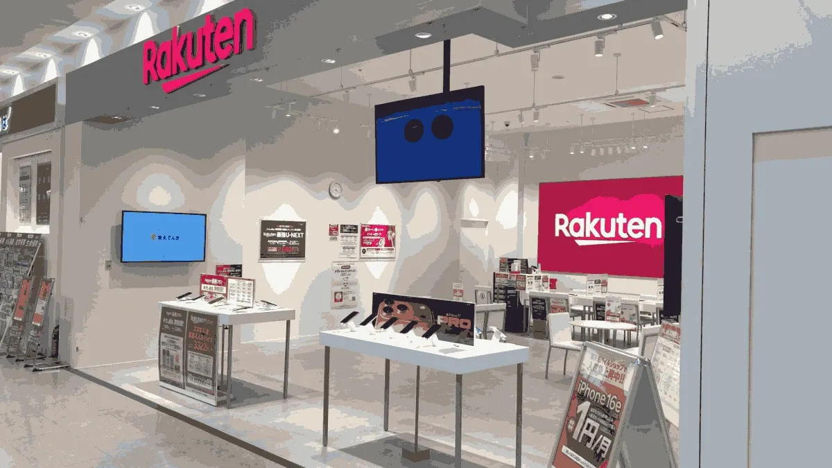 楽天モバイル ベニバナウォーク桶川店の店舗外観イメージ（イラスト風）