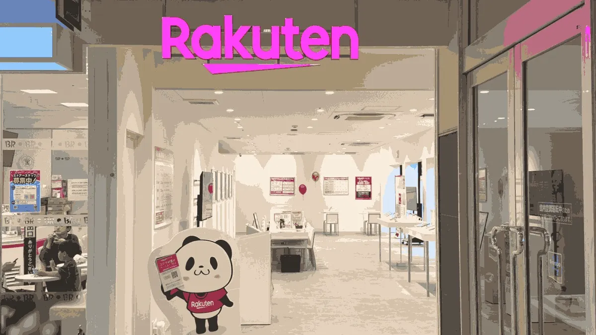 楽天モバイル フレスポ鳥栖店の店舗外観イメージ（イラスト風）