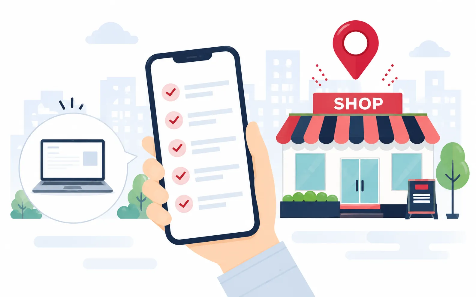 楽天モバイル 店舗・Web申込比較イメージ